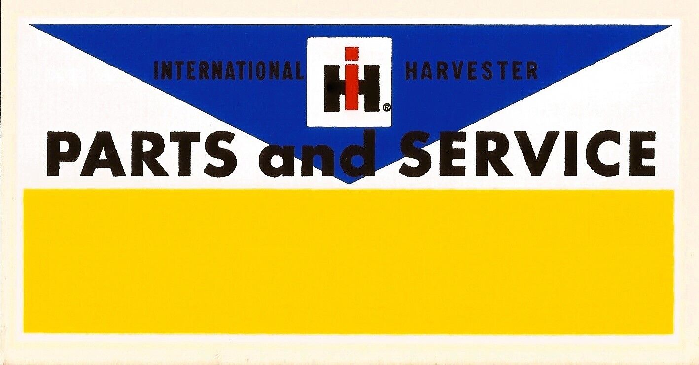 international harvester stickers dealer sticker blank/ custom fillable Pairs