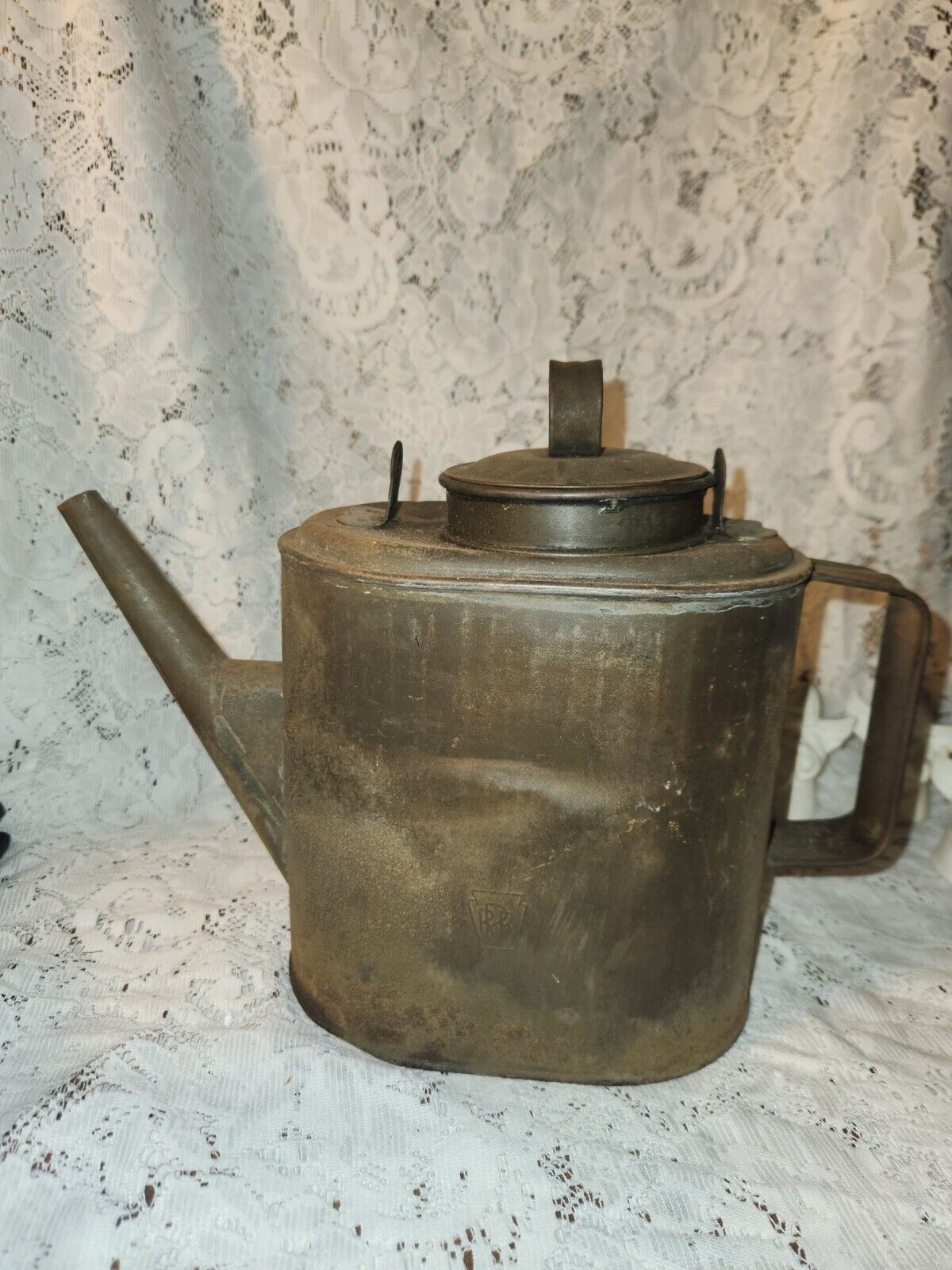 Antique PRR Oil Can