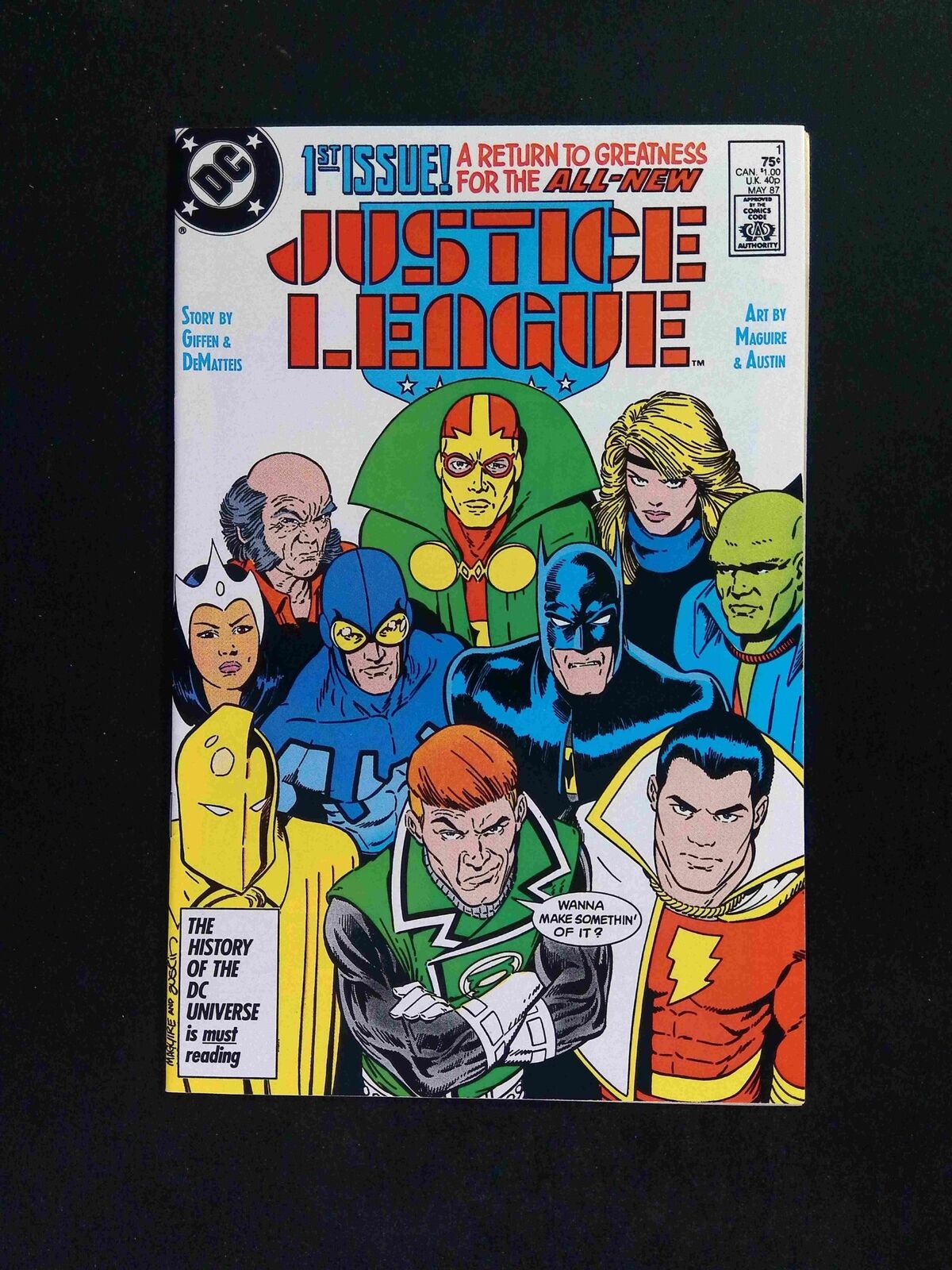 Justice League  America #1  DC Comics 1987 VF+