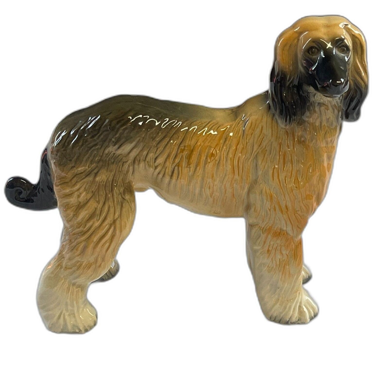 Vintage Afghan Hound Dog Figurine - Beautifully Detailed Ceramic Collectible