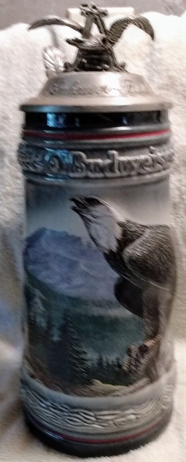 Vintage 1991 Anheuser-Busch Budweiser Birds Of Prey The American Eagle Stein