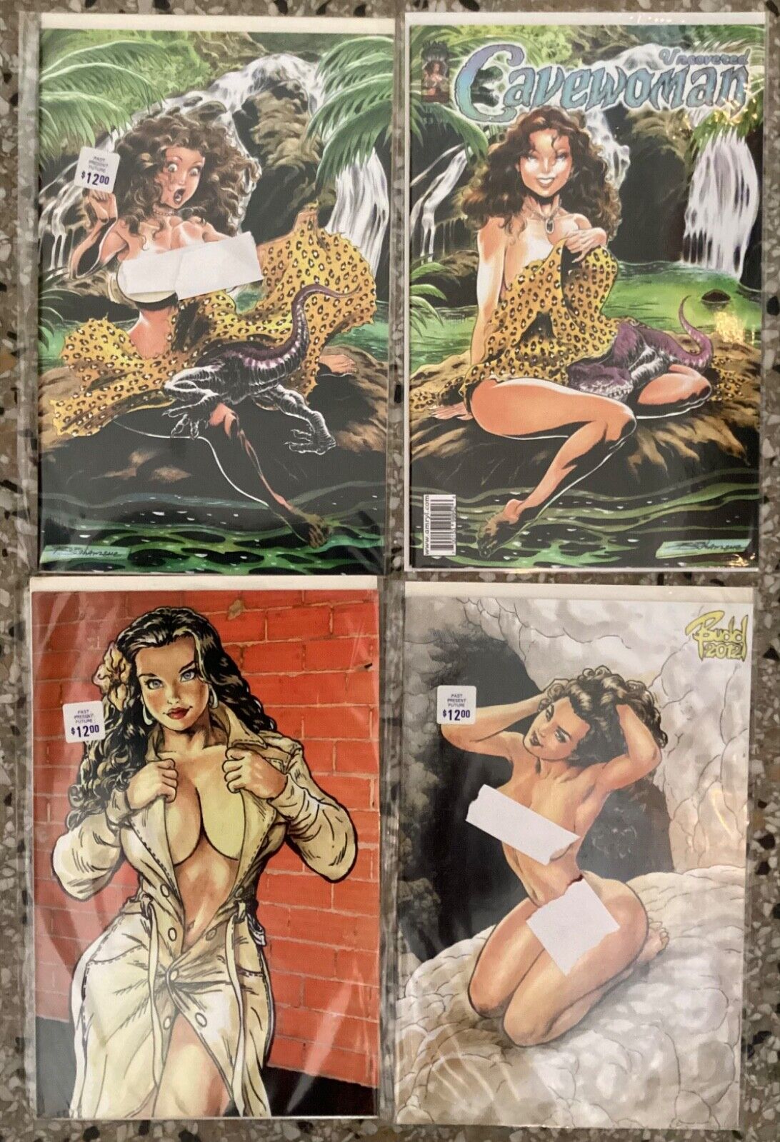 CAVEWOMAN Uncovered Special Edition Cover Lot of 4 Limited Budd Root Rob Durham