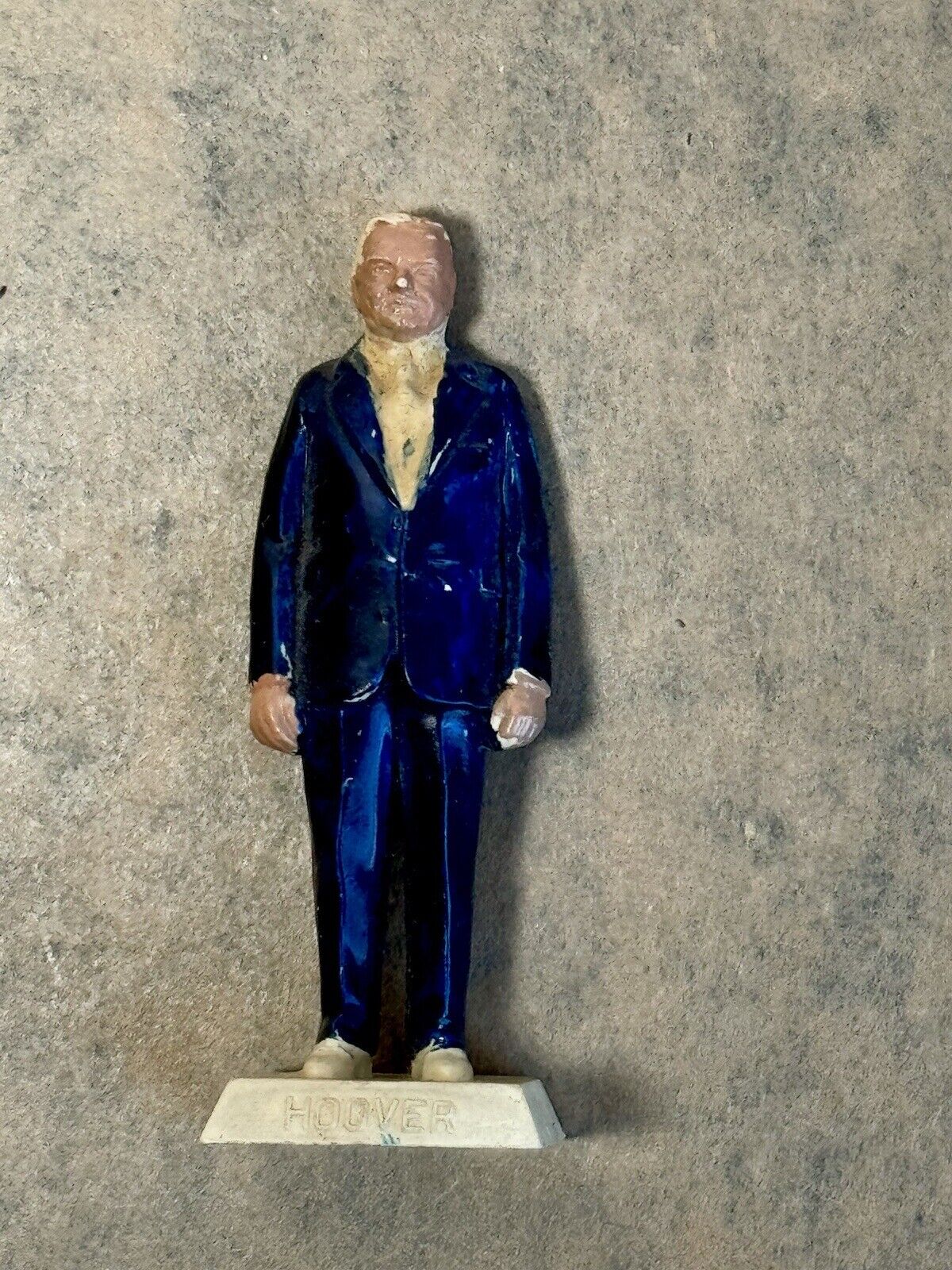 Vintage Herbert Hoover Marx 1960\'s Miniature President toy figure Plastic