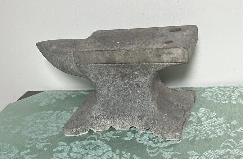 Vintage / Antique Pat Appld Chilled Semi Steel Anvil Swage Silversmith ~5x9”