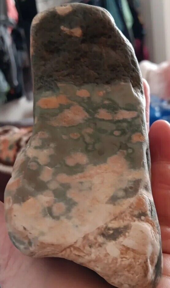 Rough translucent blue rock gem mineral