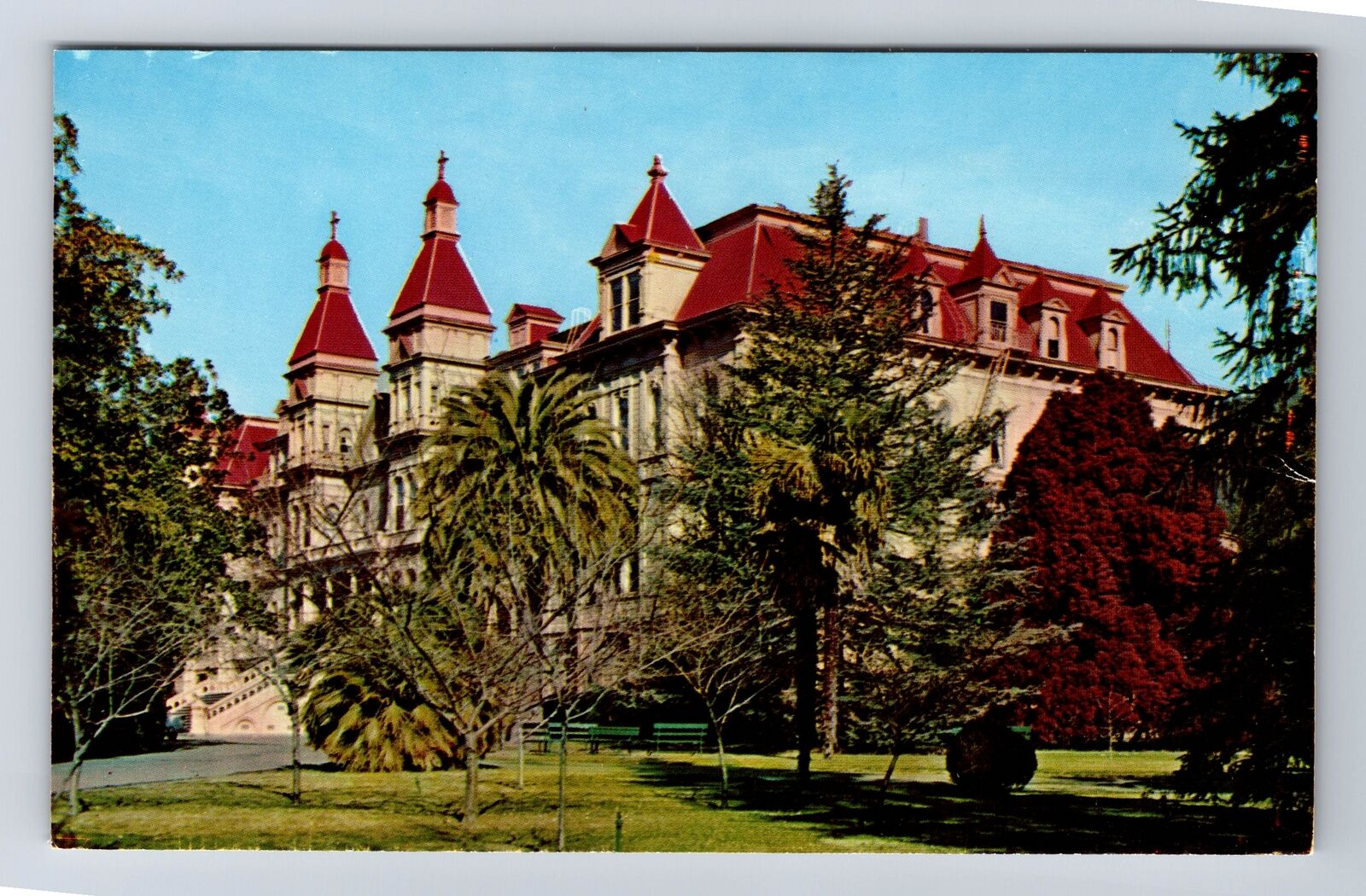 San Rafael CA-California, Dominican College, Antique, Vintage Postcard