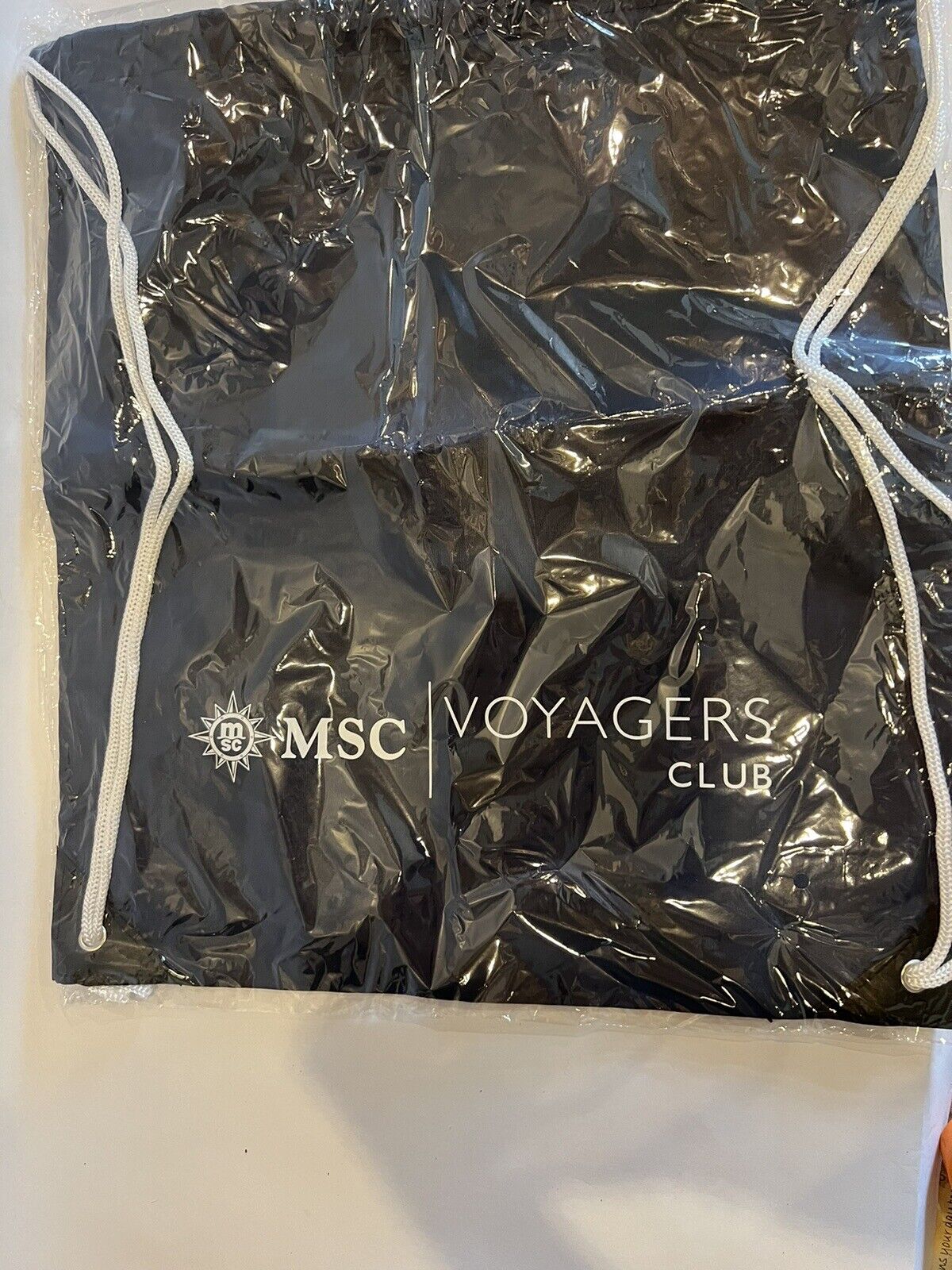 MSC Voyagers String Bag. New Sealed In Plastic Fun Thing For Your Next Cruise