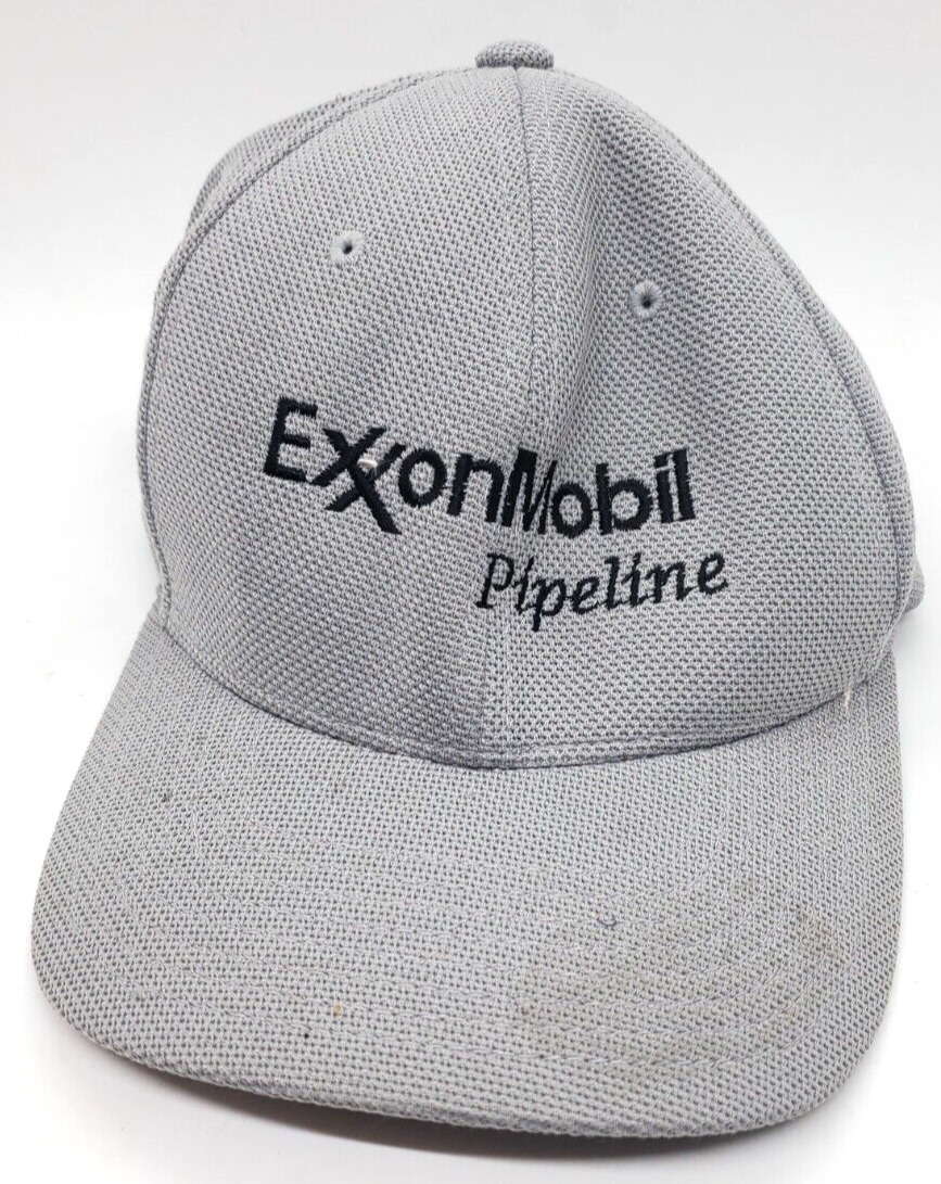 Man's Hat Exxon Mobil Pipeline NAGII American Mustang Crew Nobody gets hurt Flex