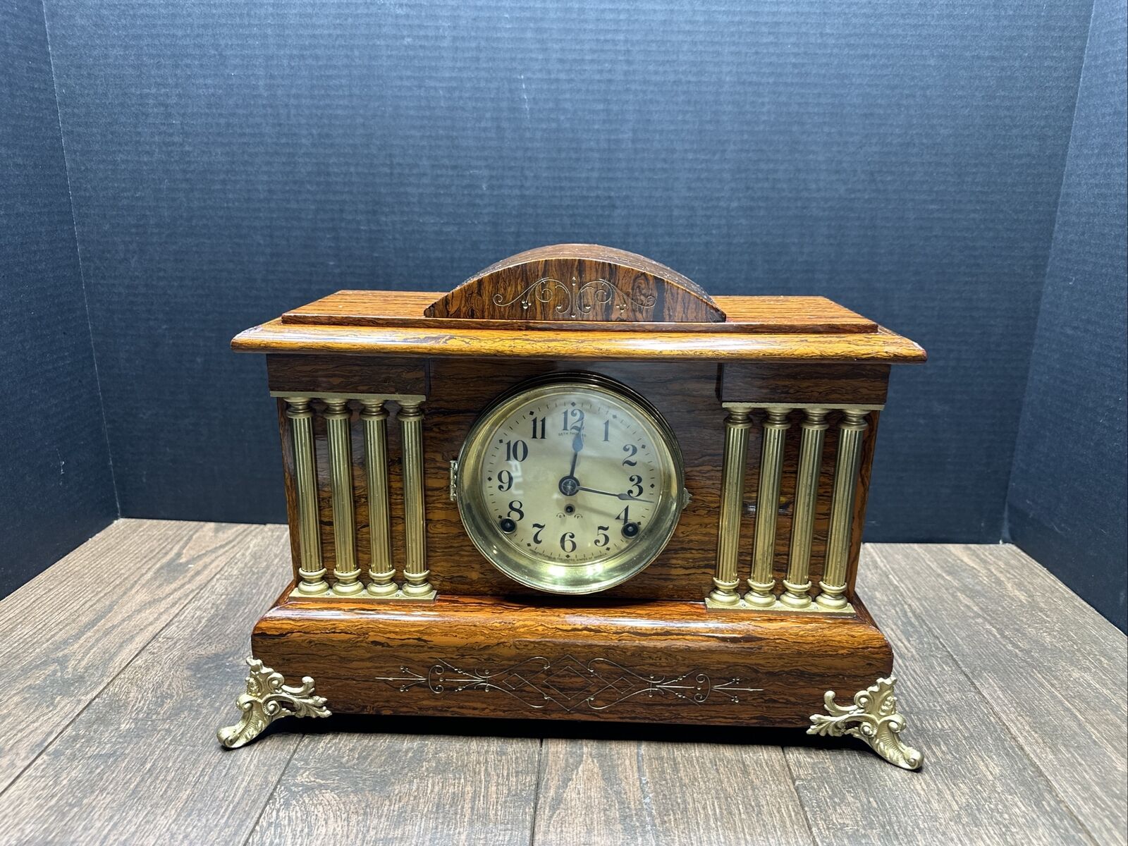 Antique Seth Thomas Adamantine Mantle Clock C-1890-1900 Made In The USA