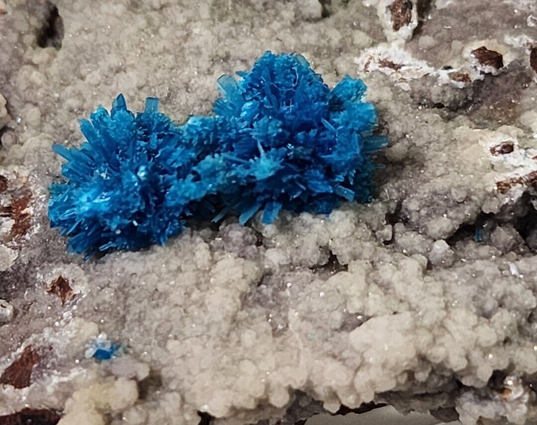 Pentagonite Cavansite Crystals on Matrix (Wagholi Mine)