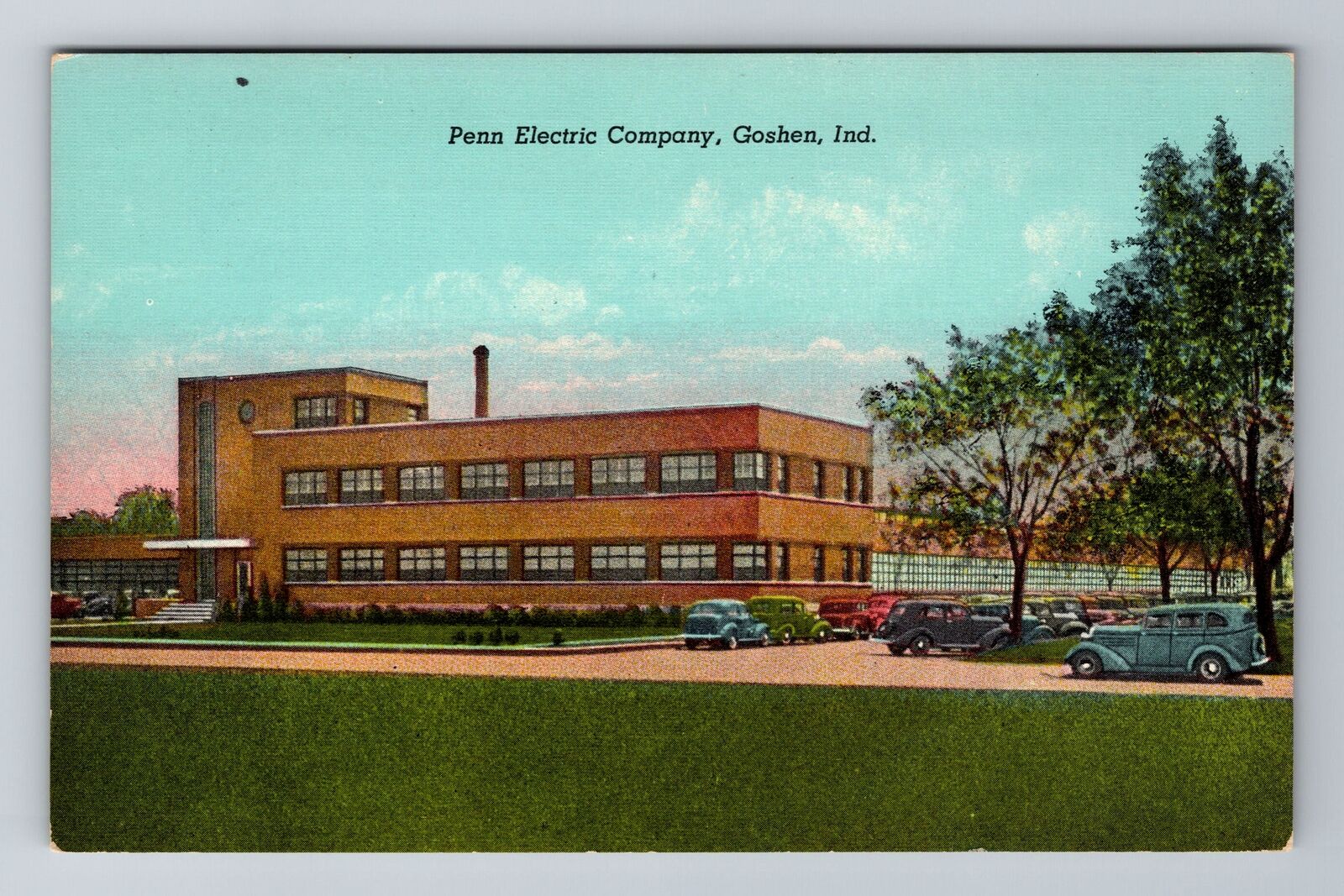 Goshen IN-Indiana, Penn Electric Company, Antique, Vintage Postcard