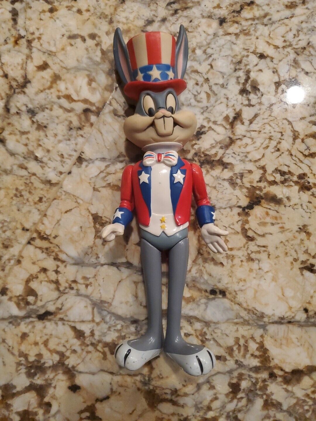 Vintage 1975 Patriotic Bugs Bunny Uncle Sam Dakin Figure Looney Tunes