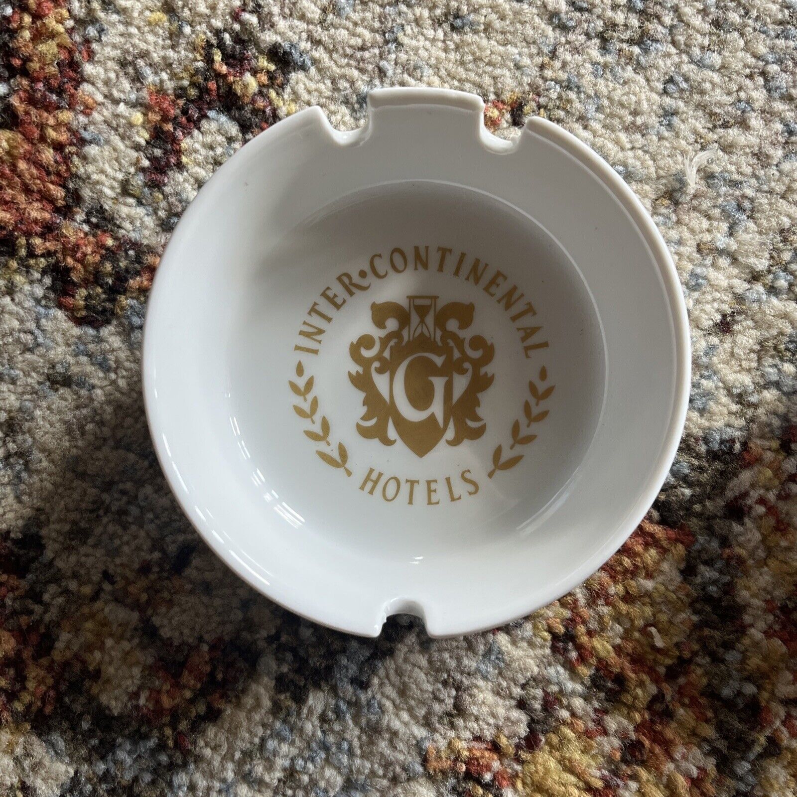 Vintage Inter-Continental Hotels Ash Trays Lot Of 2