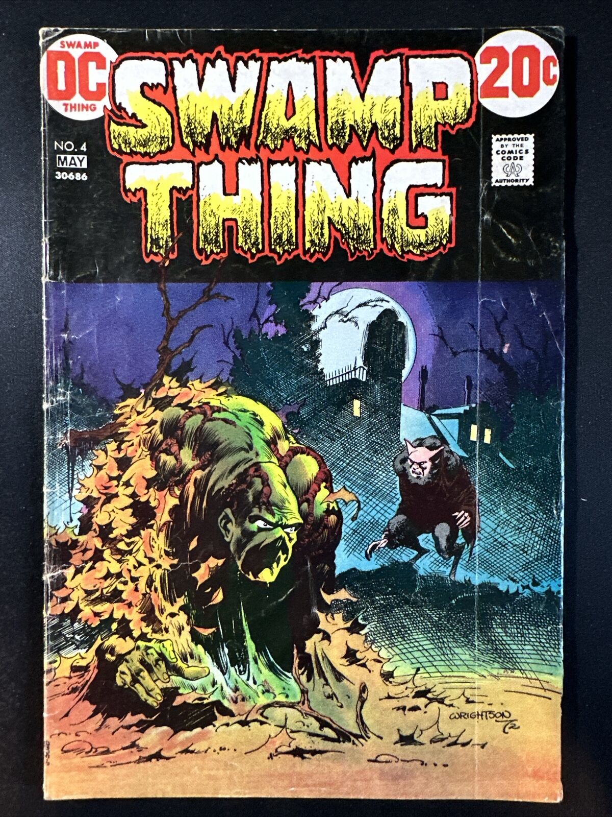 Swamp Thing #4 1973 DC Comics Bernie Wrightson Old Bronze Age 1st Print G/VG *A6
