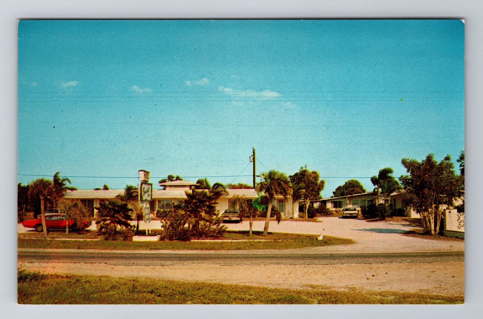 Englewood FL-Florida, Sunset Bay Motel, Advertising, Vintage Souvenir Postcard