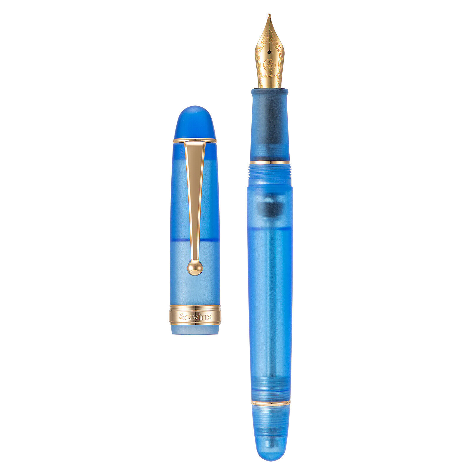 Asvine V126 Vacuum Filling Fountain Pen EF/F/M Nib, Matte Acrylic Writing Pens