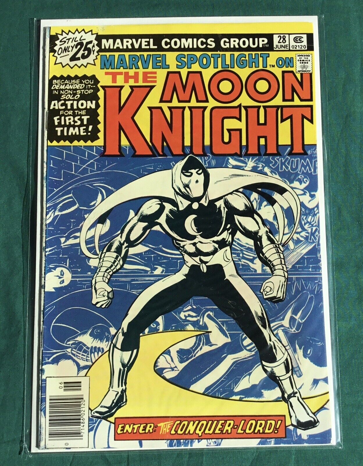 Marvel Spotlight On Moon Knight #28 VF UNREAD Marvel 1st Solo MOON KNIGHT Story