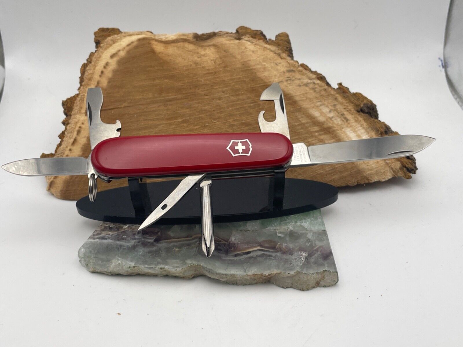 Vintage Victorinox Swiss Army Tinker Red Multitool Knife NOS Box--1306.24