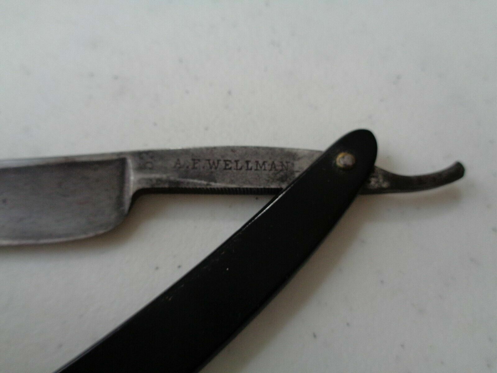 Vintage A.F. Wellman No. 53 Straight Razor Made In Germany Antique Rare
