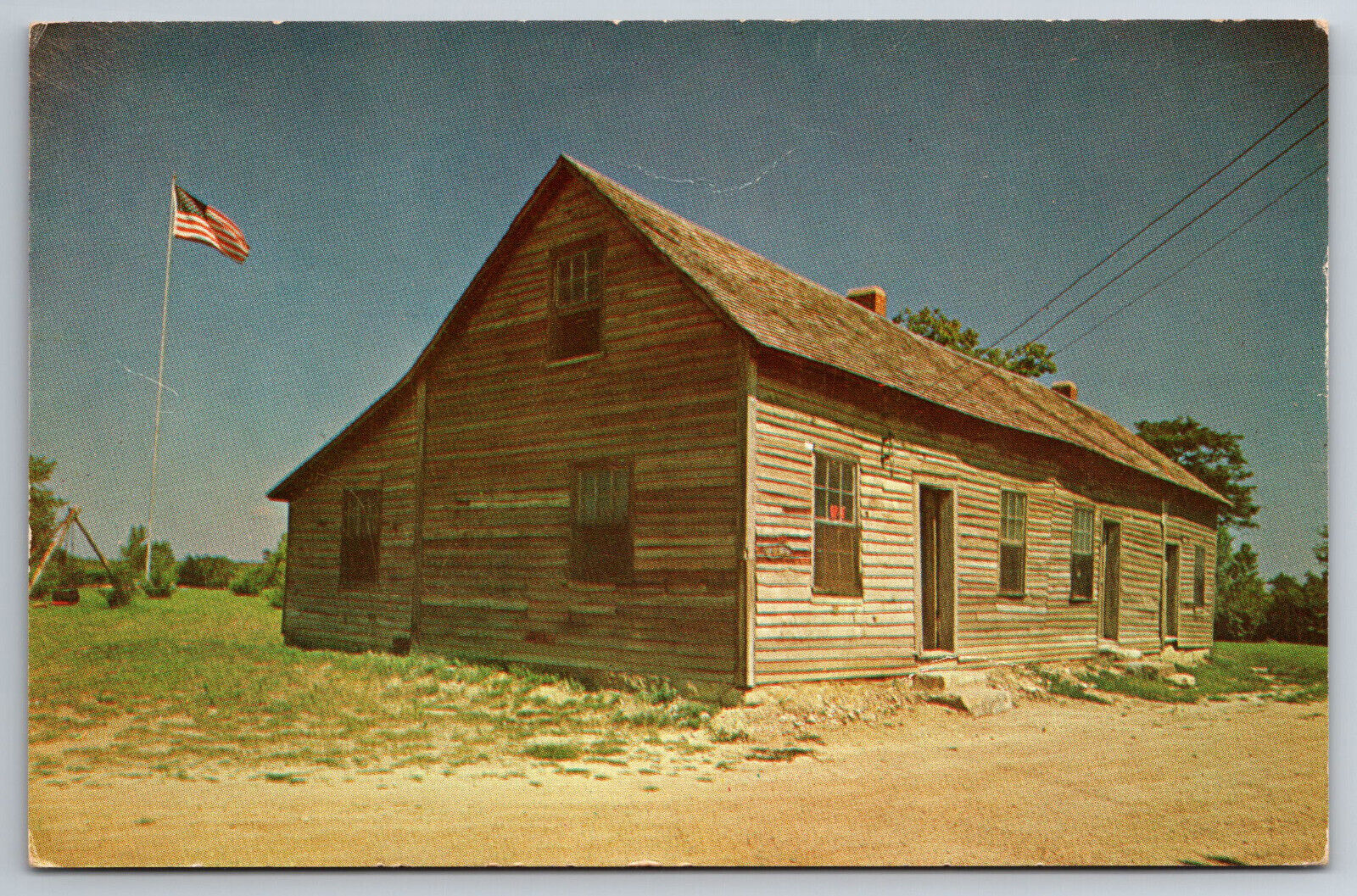 Vintage Postcard KS Hanover Hollenberg Ranch Pony Express Station Chrome ~7260
