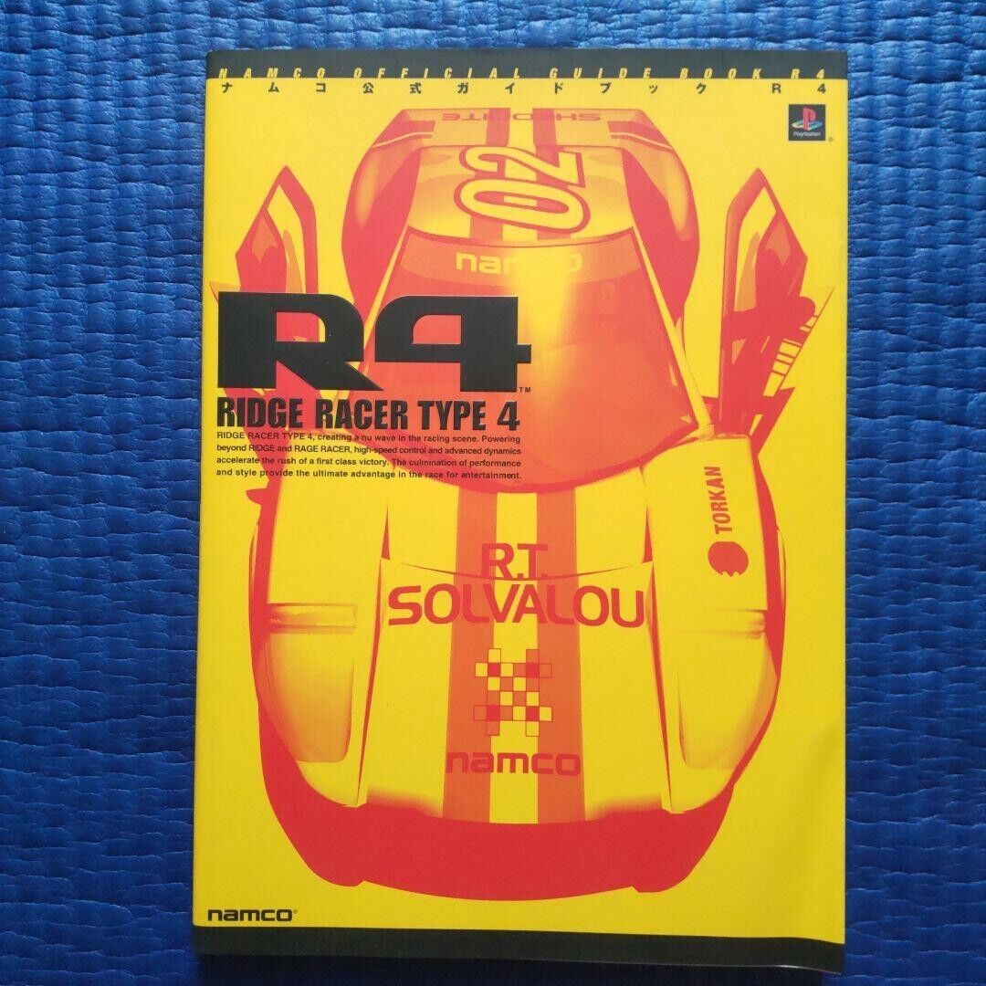 R4 RIDGE RACER TYPE 4 : Namco Official Guide Book PS Game 1998 Japan Used