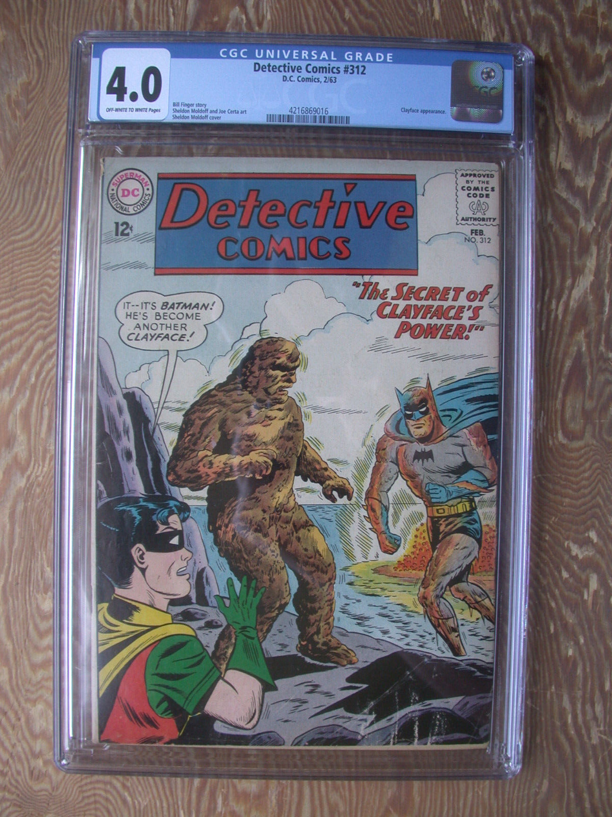 Detective Comics   #312   CGC 4.0   1963   Clayface appears