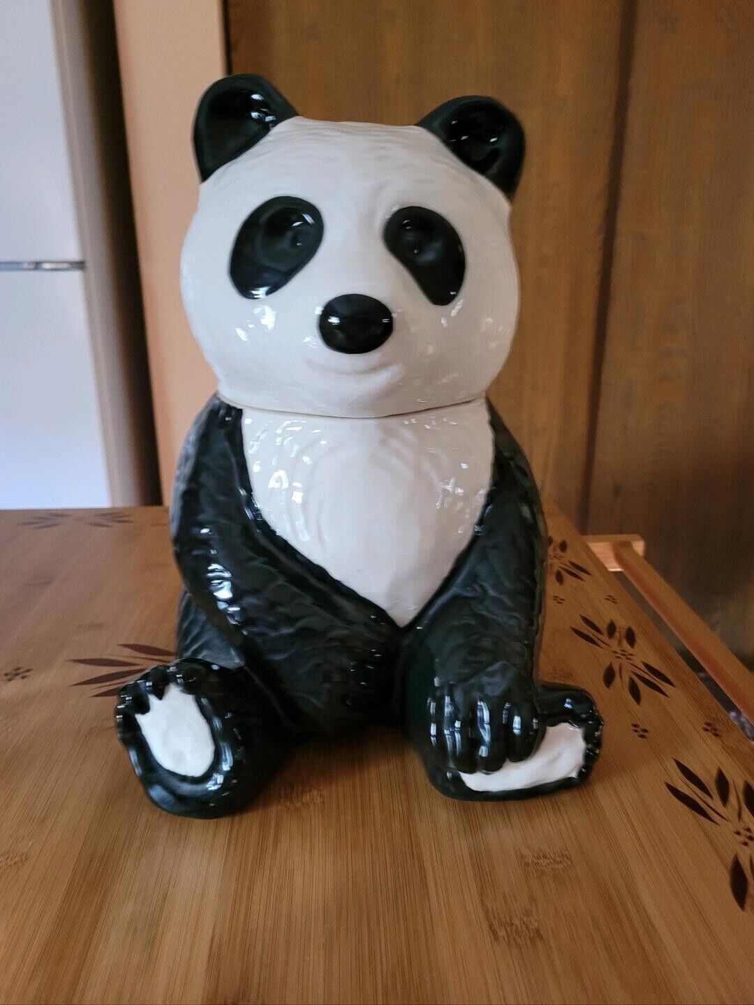 Cookie Jar -vintage -panda bear