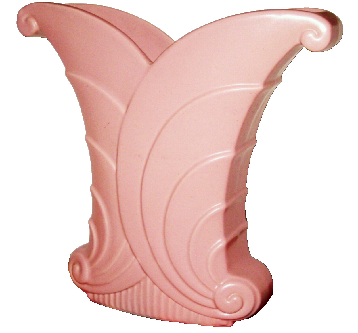 Vintage Abingdon USA Pink 9” Vase Art Deco No 513