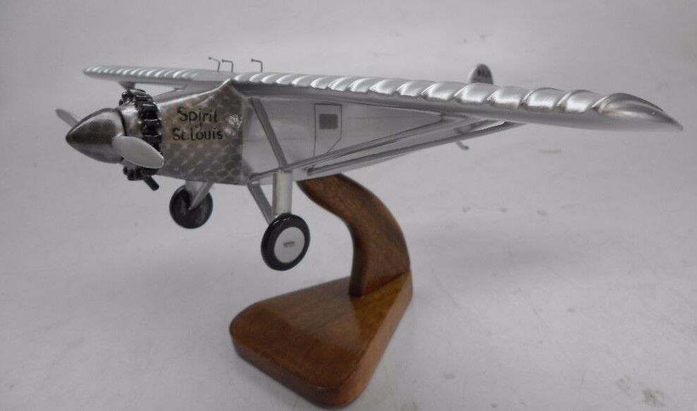 Ryan Spirit of St. Louis NYP Airplane Desk Wood Model Small New