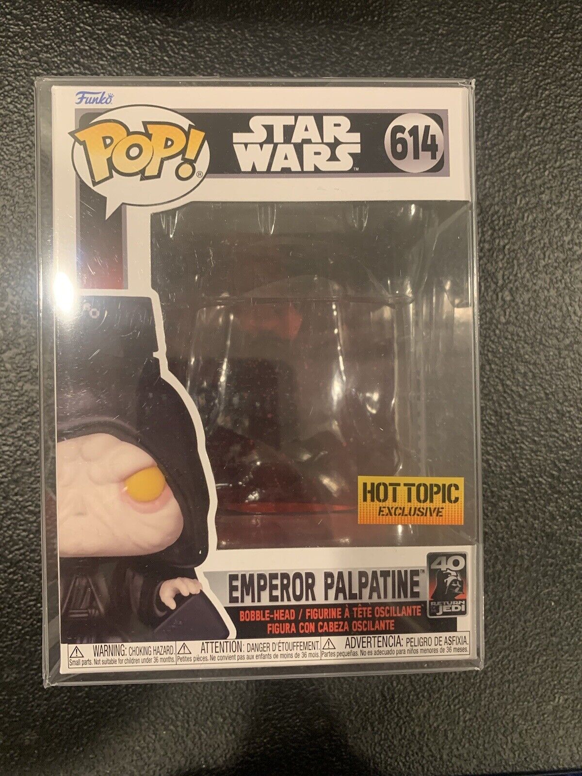 Funko POP Star Wars Emperor Palpatine #614 (Hot Topic) BOX & INSERT ONLY