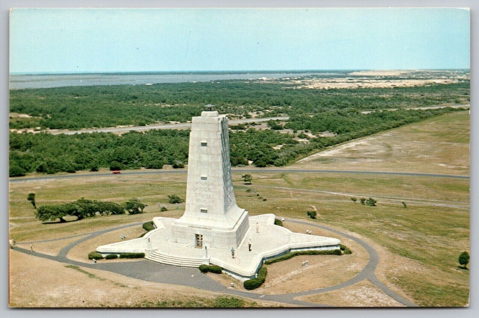 Wright Memorial Shaft Wright Brothers National Memorial Unp Postcard