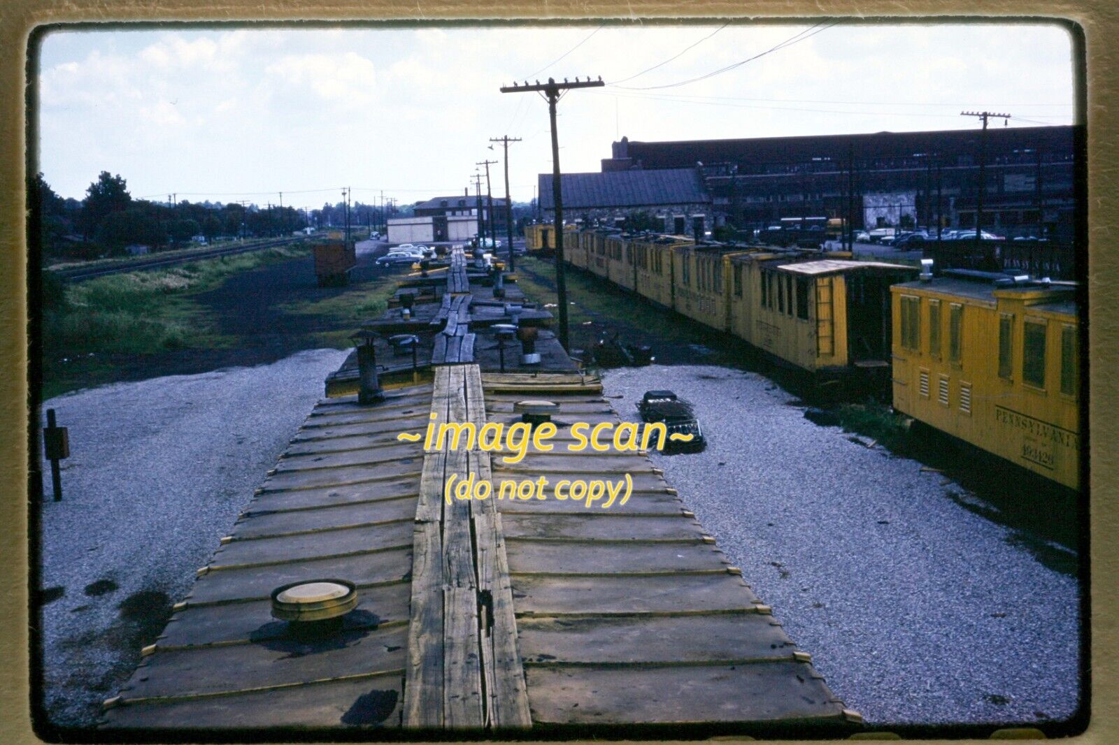 Pennsylvania Railroad PRR Cars in 1959, Original Slide p11b
