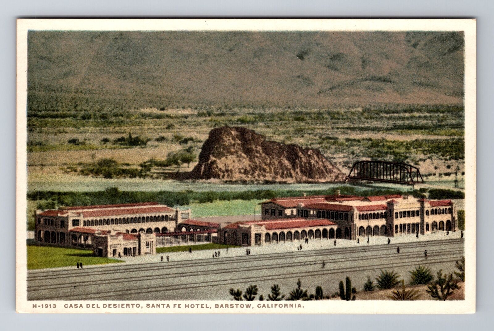 Barstow CA-California, Casa Del Desierto Santa Fe Hotel, Vintage Postcard