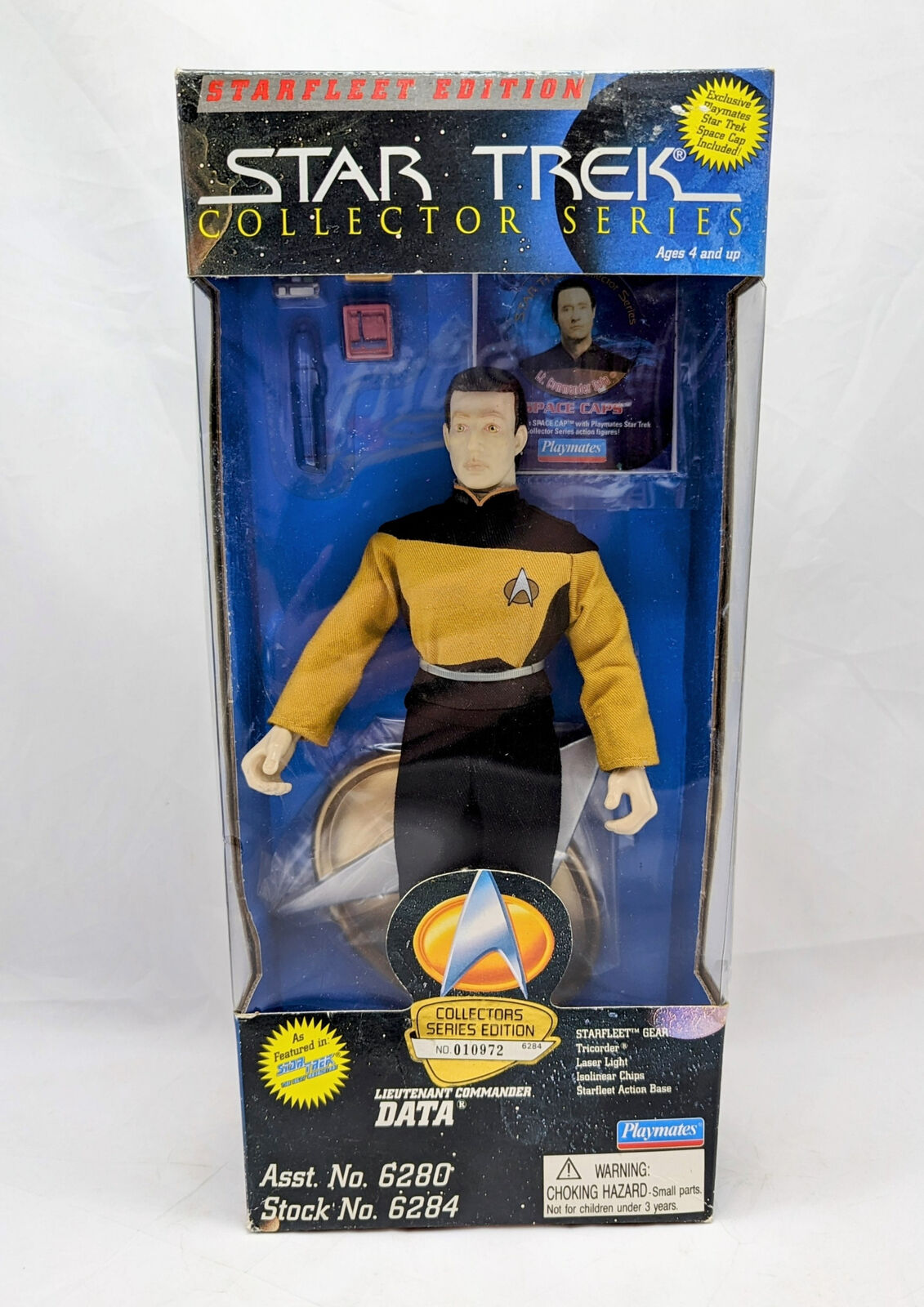 1995 Playmates Star Trek Collector Series Lieutenant Commander Data Figure