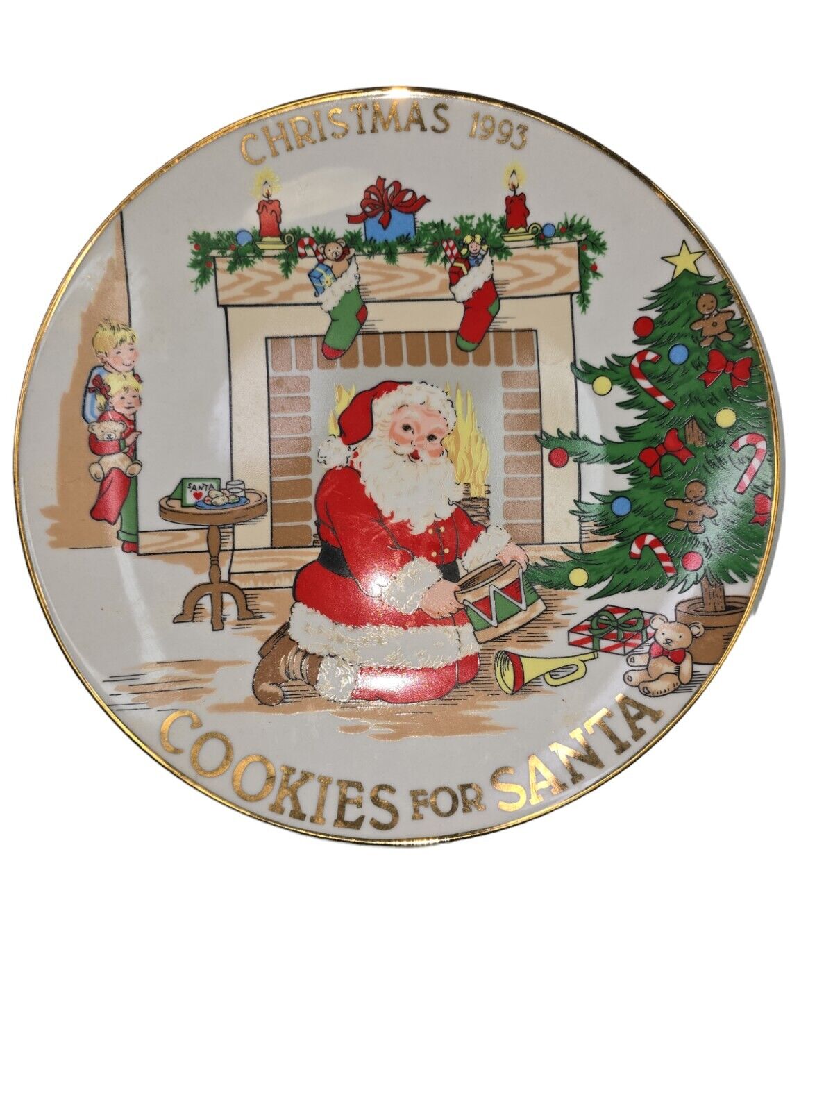Vintage Christmas Plate \