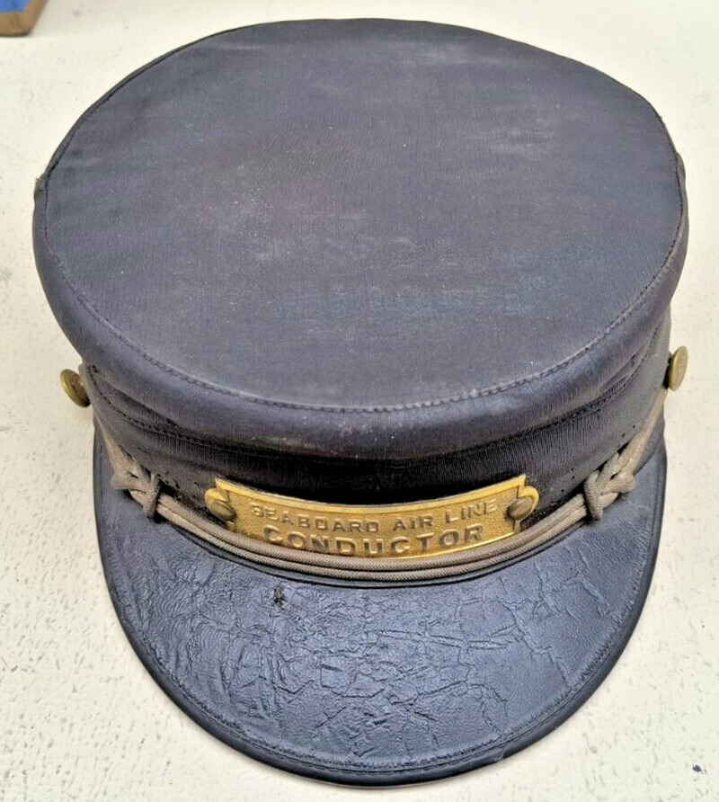 Vintage Antique Seaboard Air Line Conductor Hat