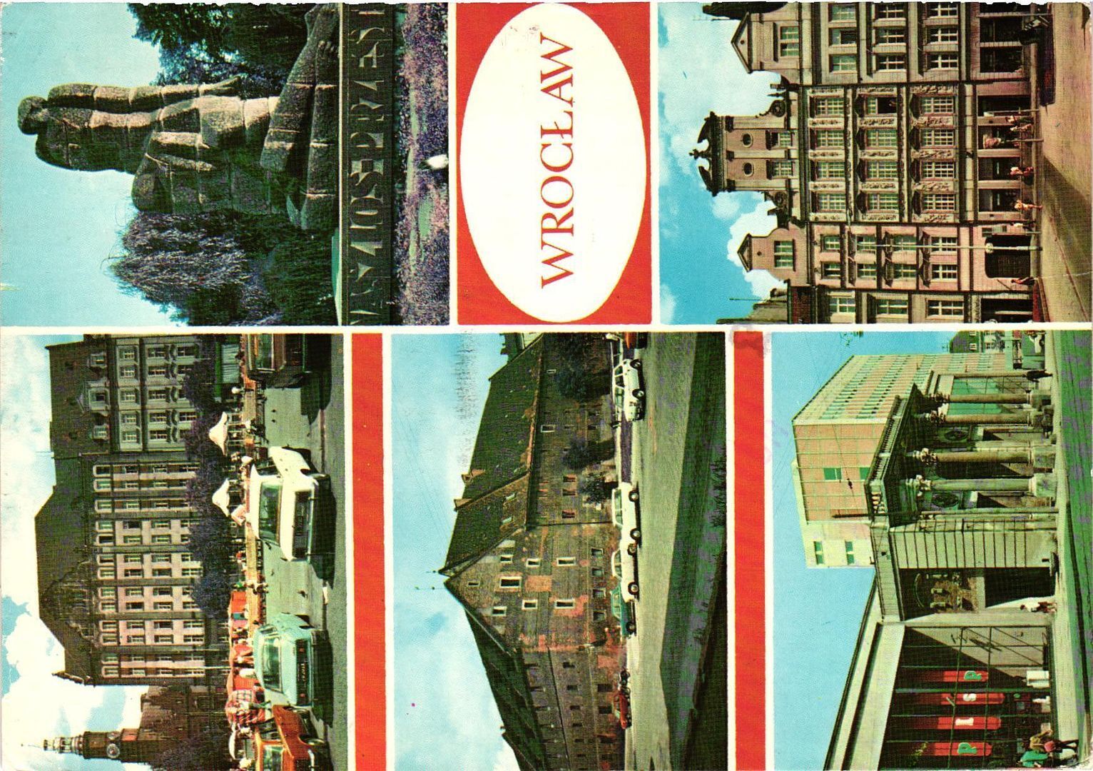 Vintage Postcard 4x6- Attractions, Wroclaw