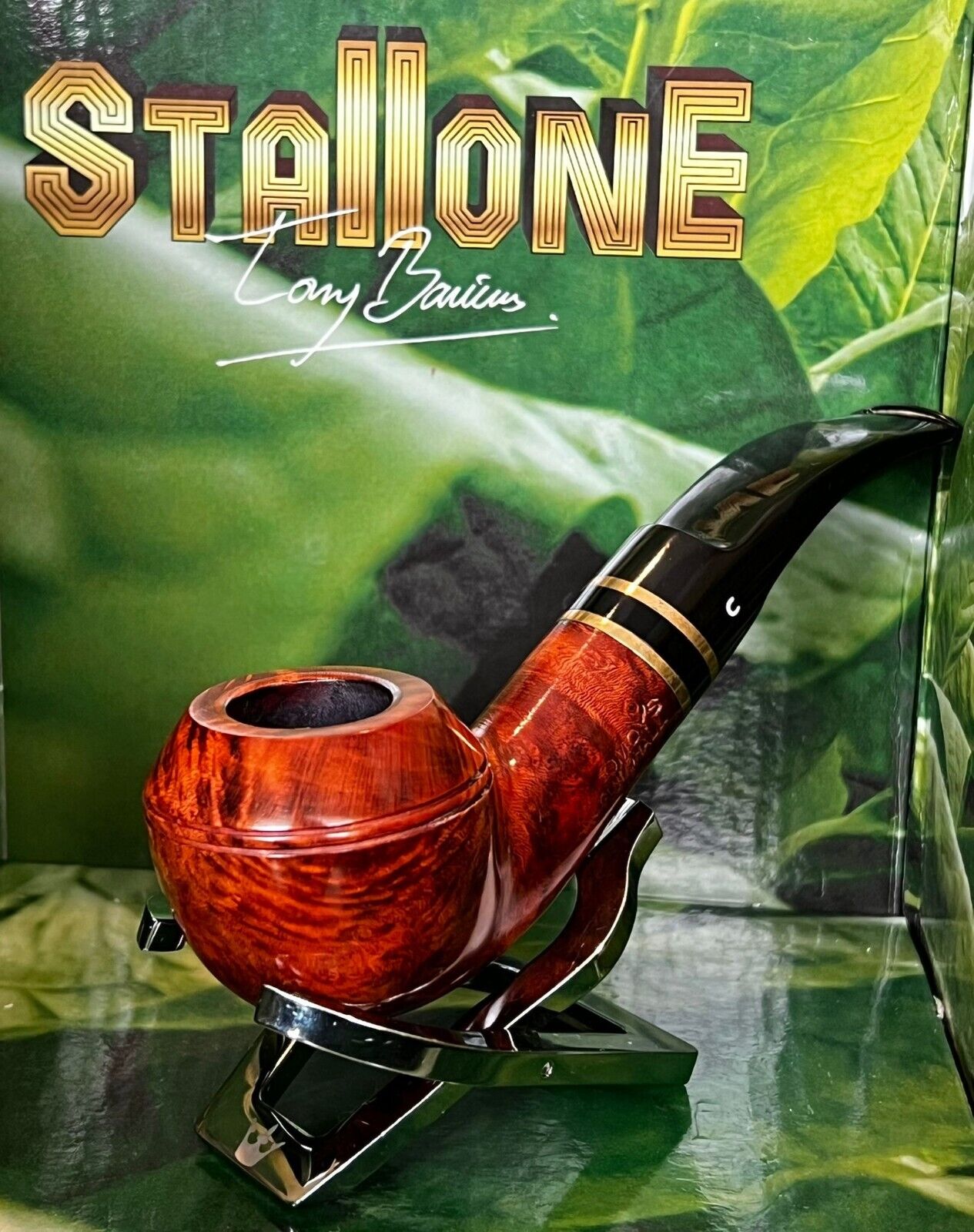 Brand NEW Comoy\'s GUINDHALL Rhodesian 1057 UNSMOKED briar Pipe W/BOX & SOCK
