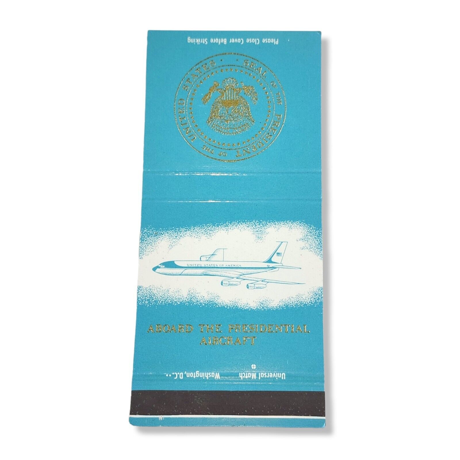 Vintage Air Force One Factory Sample Matchbook Cover Only Never Used
