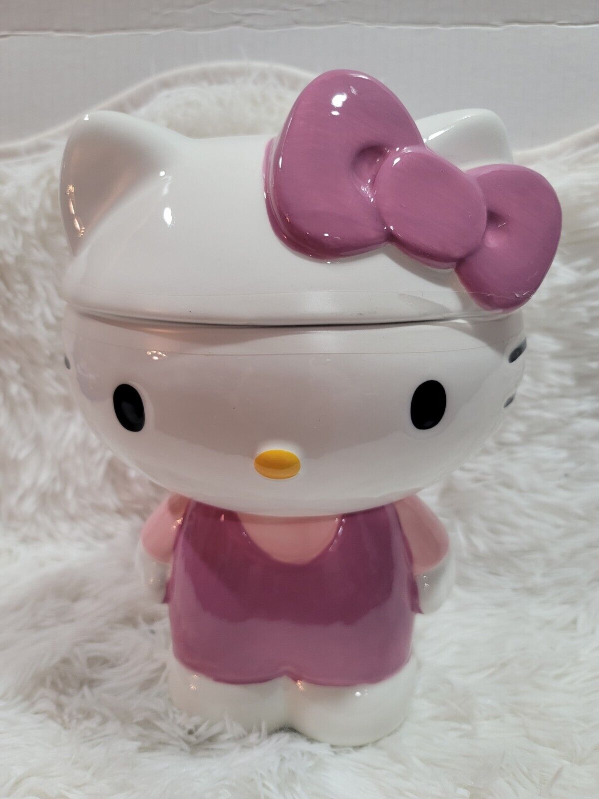  Hello Kitty Ceramic Large Figural CANISTER Cookie Jar Brand New 
