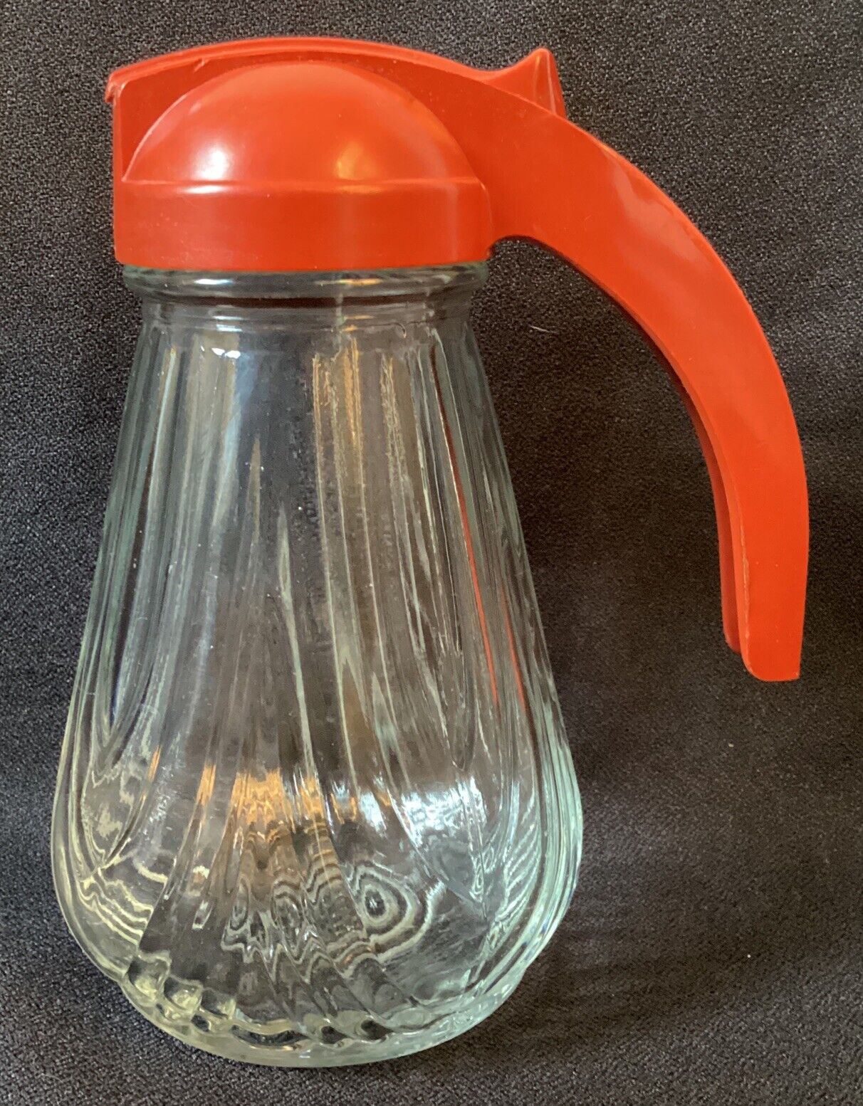 Vintage Federal Tool Co. Chicago Red Syrup Dispenser Retractable Lid 