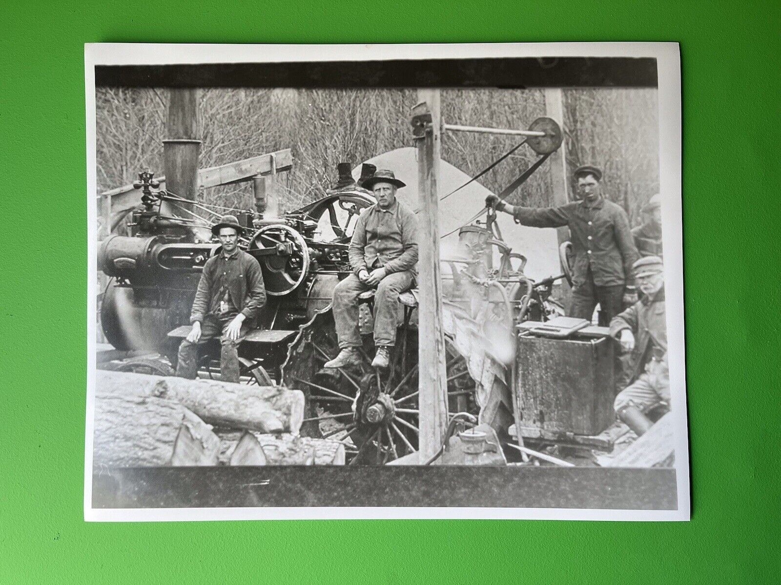 Vintage Steam Tractor - 16” X 20” Silver Gelatin Photograph
