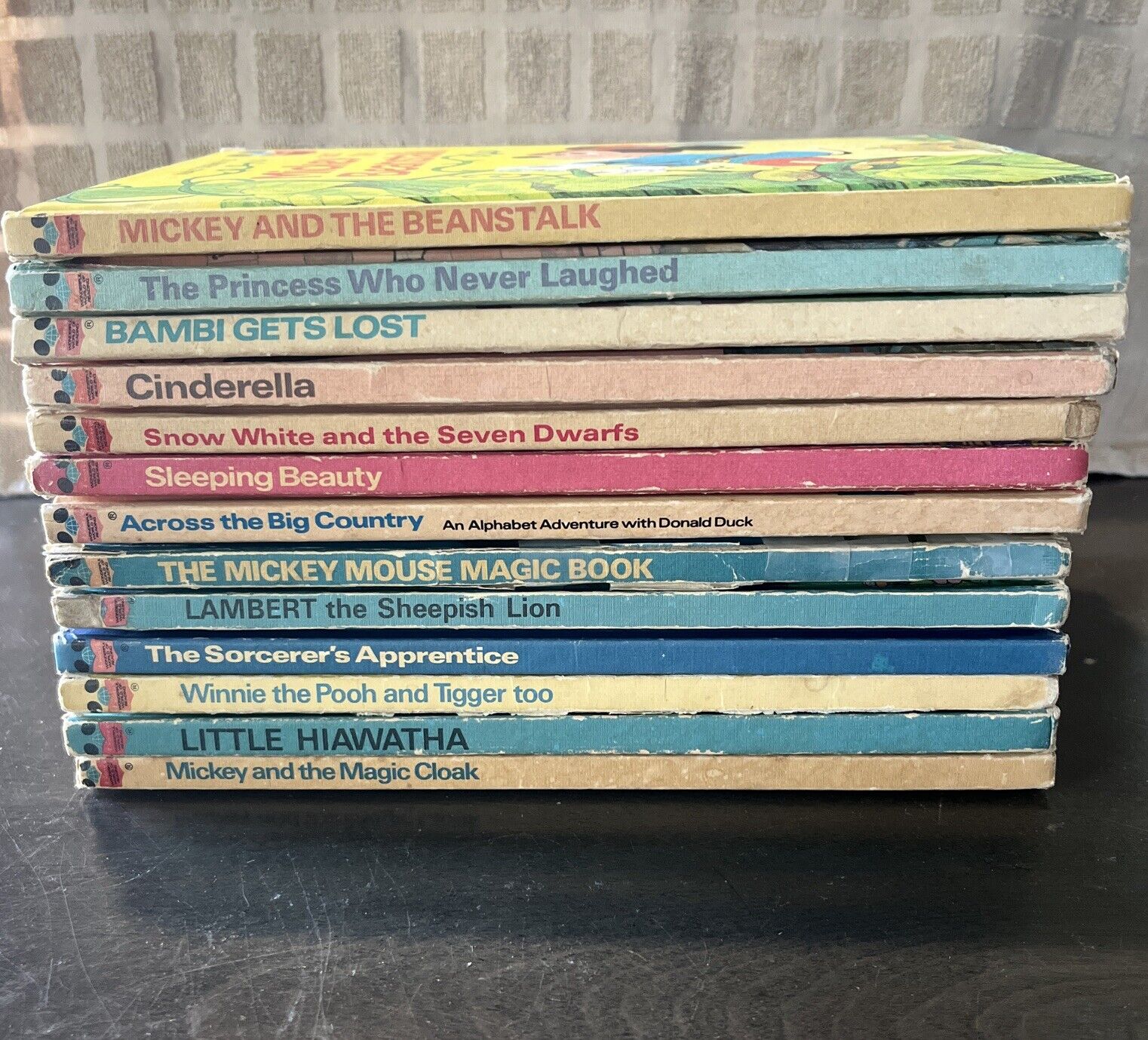 Vintage Lot of 13 1970s Walt Disney Productions Wonderful World of Reading