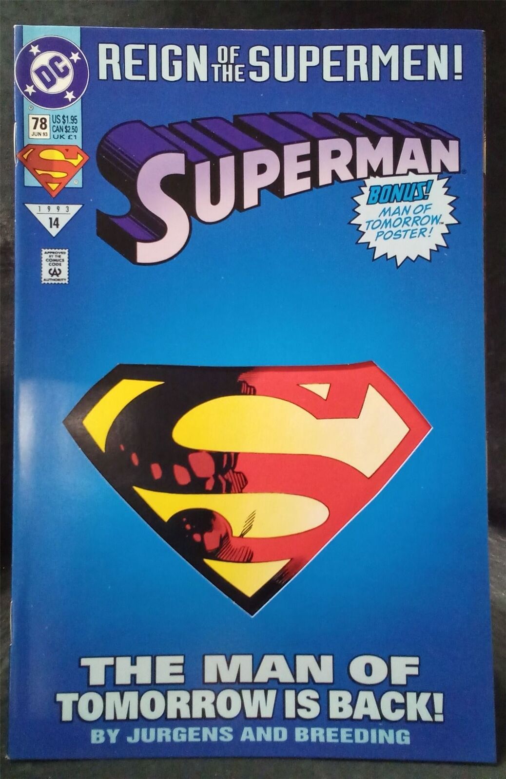 Superman #78 1993 DC Comics Comic Book 