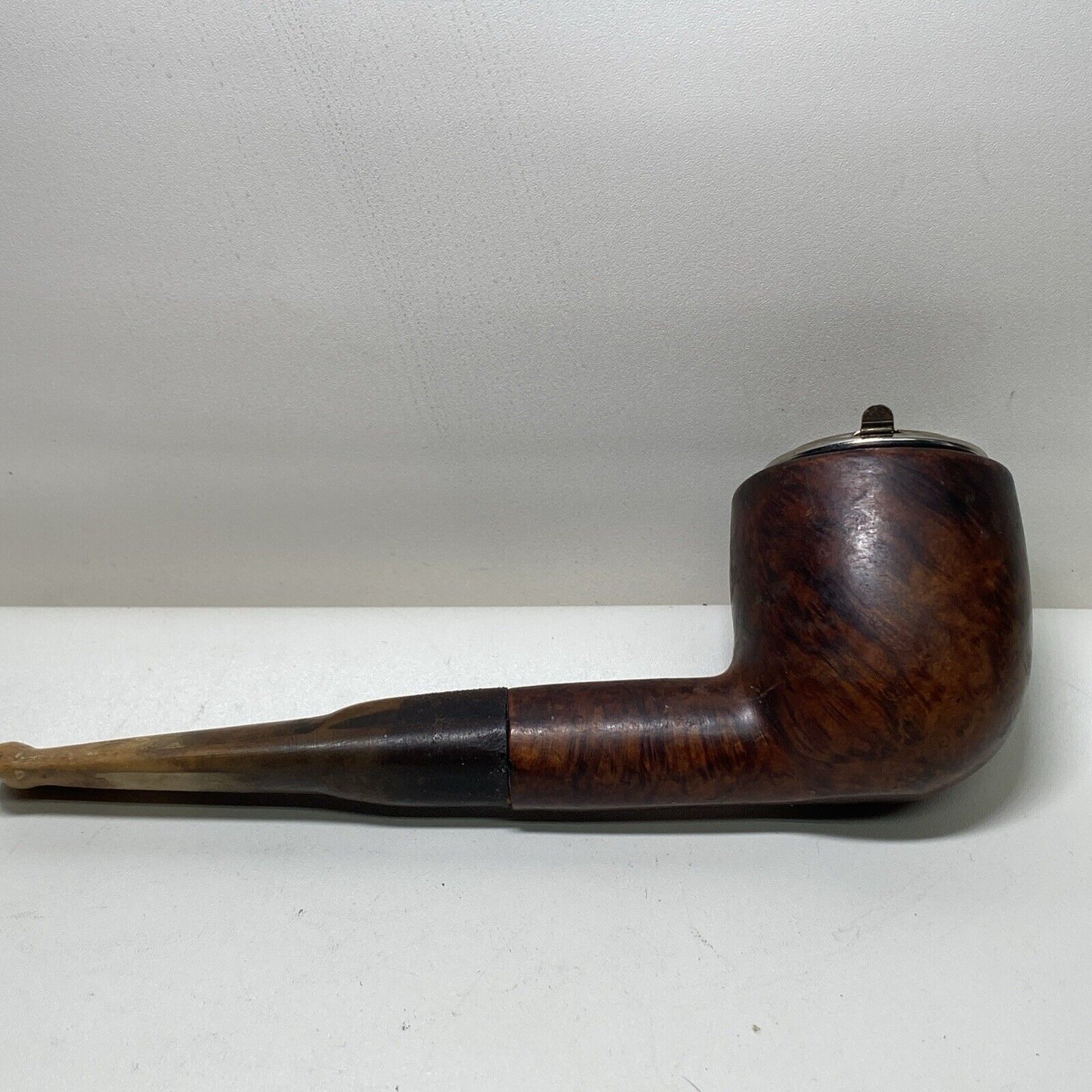 Vintage 1930-40s Comoy Super Sports Tobacco Pipe With Pipe Cover Nice Piece