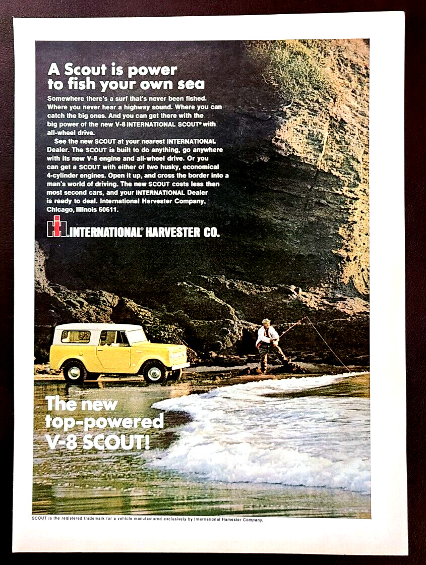 International Scout Original 1967 Vintage Print Ad
