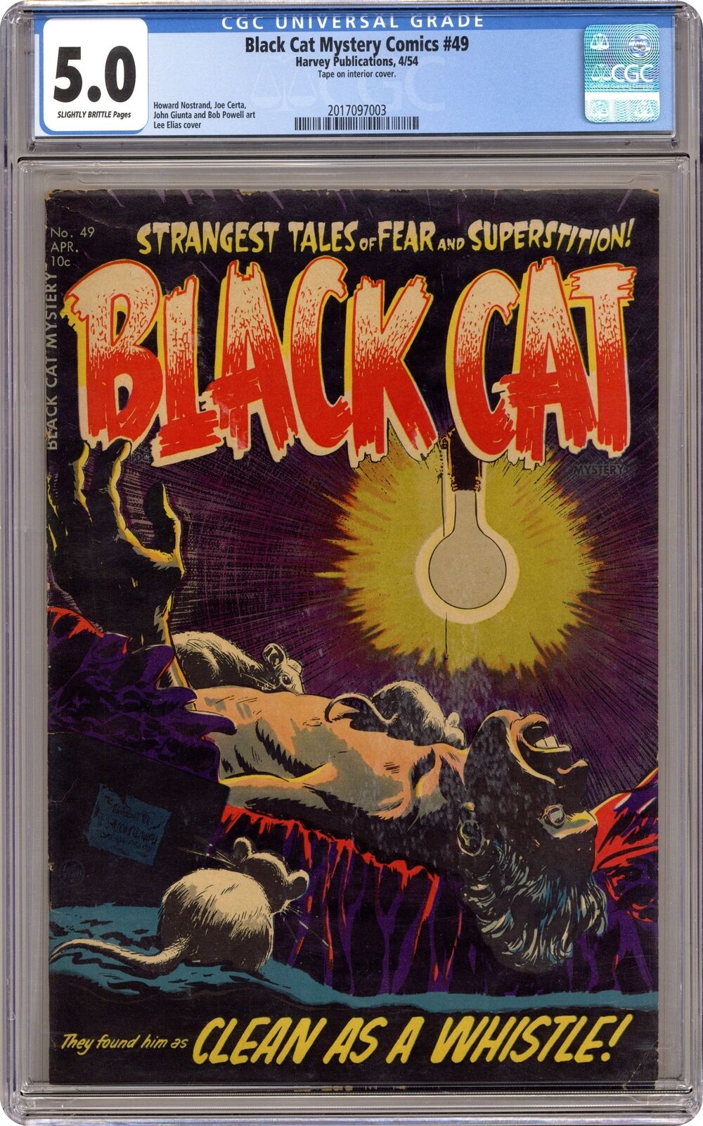 Black Cat Mystery #49 CGC 5.0 1954 2017097003