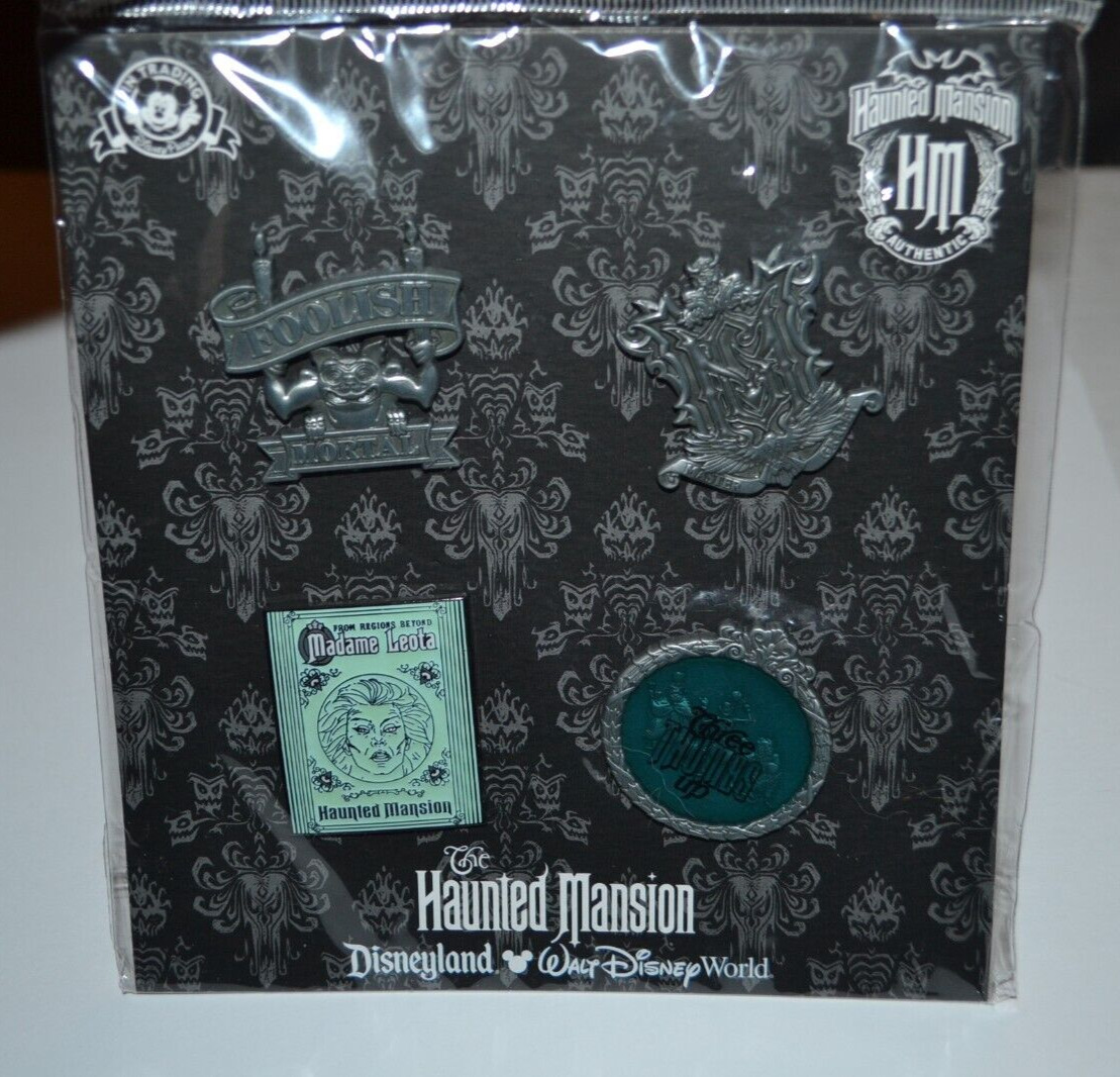 2016 Disney Haunted Mansion Booster 4 Pin Set Rare HTF