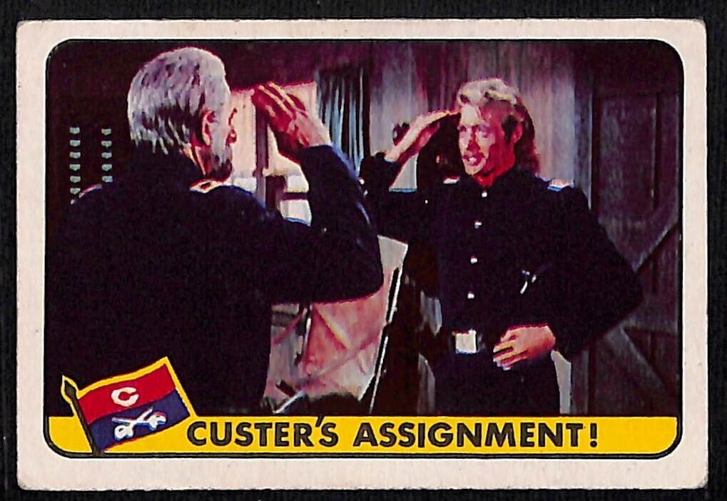 1967 A&BC - Custers Assignment CARD #18 WITH INDIAN STAMP  -EX/EX+