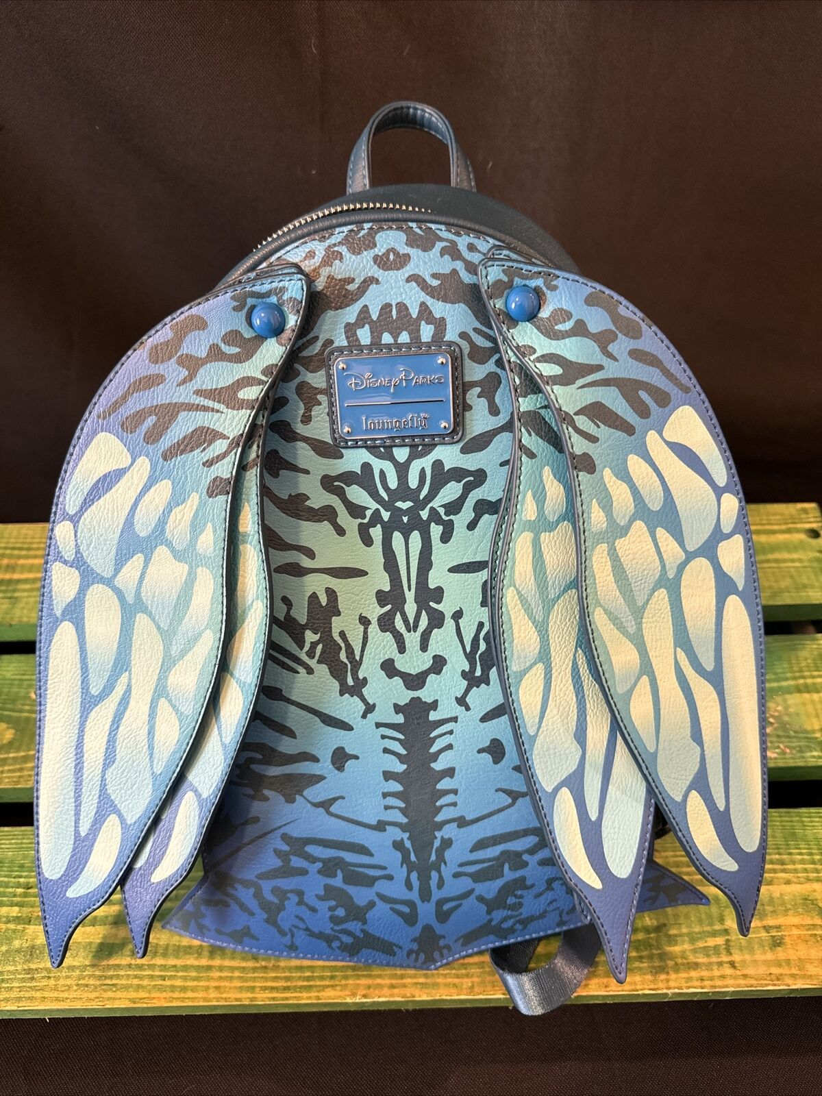 Disney D23 Exclusive Loungefly Avatar Pandora Banshee 3D Wings Backpack Blue